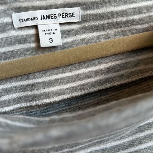 James Perse Triped Boatneck Top 3=L - Picture 6 of 6